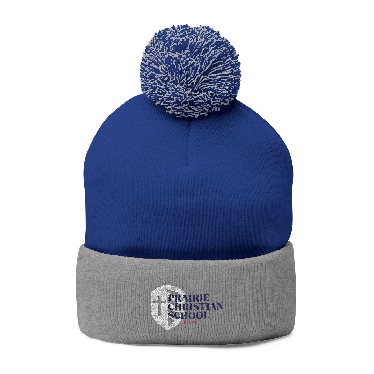 Pom-Pom Knit Cap (Embroidery)