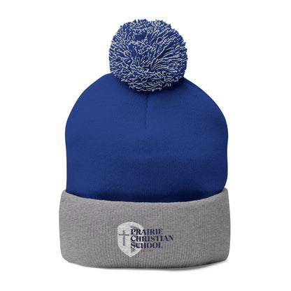 Pom-Pom Knit Cap (Embroidery)