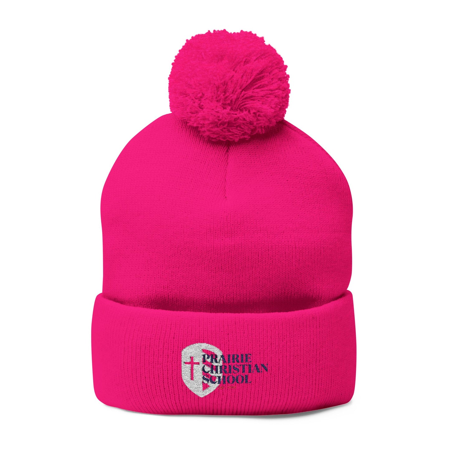 Pom-Pom Knit Cap (Embroidery)