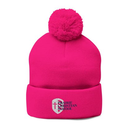 Pom-Pom Knit Cap (Embroidery)