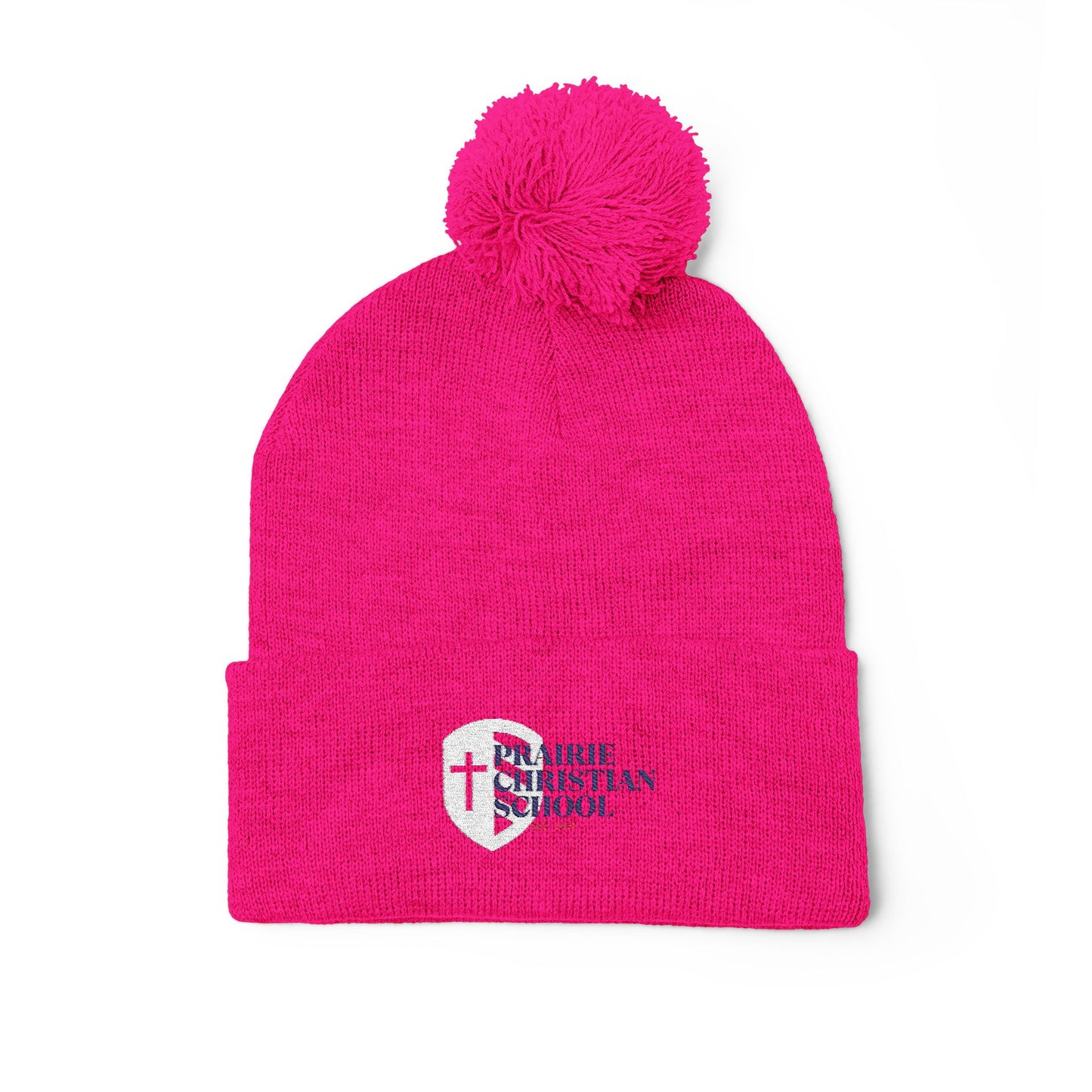 Pom-Pom Knit Cap (Embroidery)