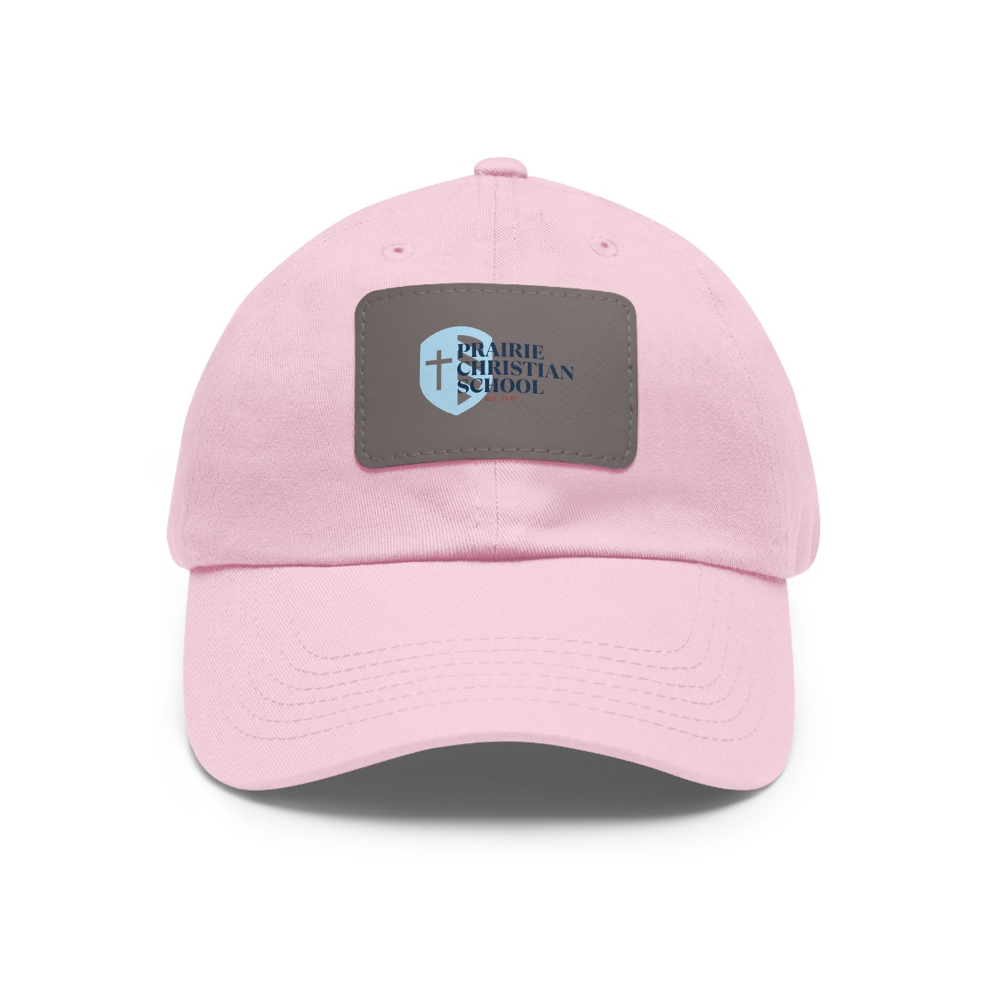 Dad Hat with Leather Patch (Rectangle)