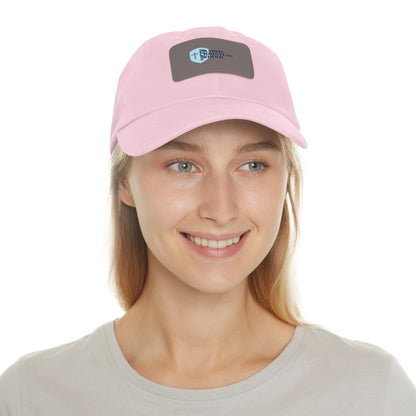 Dad Hat with Leather Patch (Rectangle)