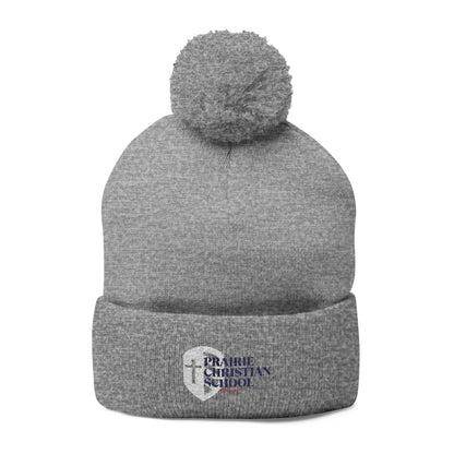 Pom-Pom Knit Cap (Embroidery)