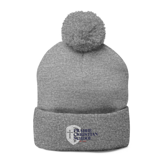 Pom-Pom Knit Cap (Embroidery)