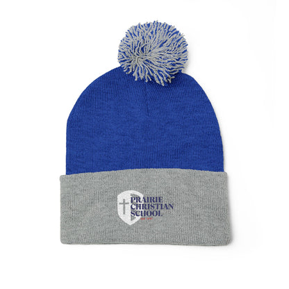 Pom-Pom Knit Cap (Embroidery)